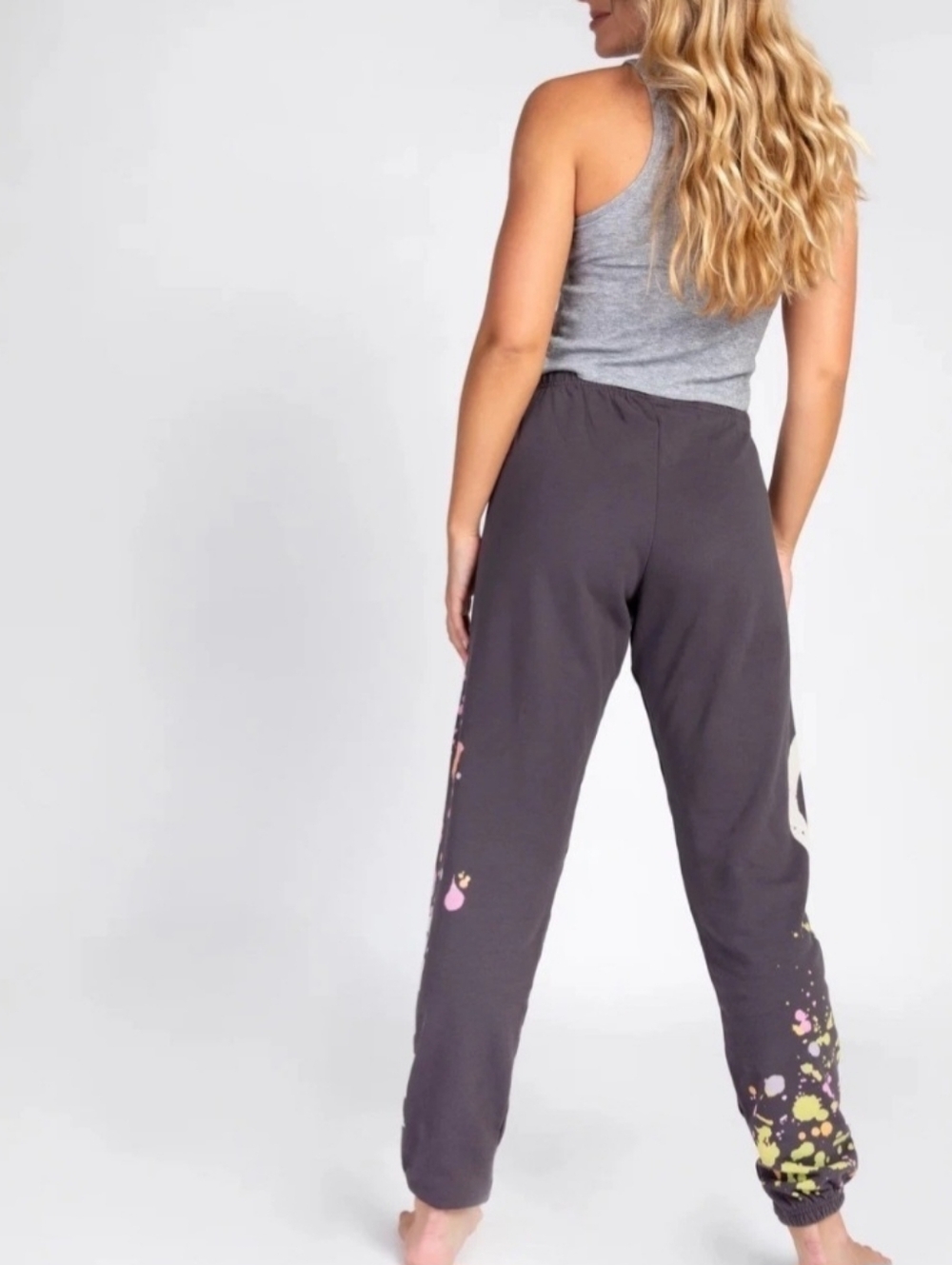 Natural Life Quinn Sweatpants Jogger Pants Sz Small Gray Multicolor Like New - Picture 2 of 8